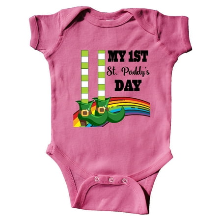 

Inktastic 1st St Paddys Day Irish St Patricks Gift Baby Boy or Baby Girl Bodysuit