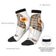 thumbnail image 6 of Pofeuu Sunflower Gnomes 4 Print 30cm Socks, Adult Running Hiking Socks for Youth and Adult, 6 of 7
