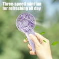 thumbnail image 5 of Pocket-Sized USB Handheld Fan, 400mAh Rechargeable Mini Fan, 3-Speed Portable Cooling Device, Silent Operation Travel Fan, Lightweight Personal Air Circulator, Quick-Charge Outdoor Activity Fan, 5 of 6