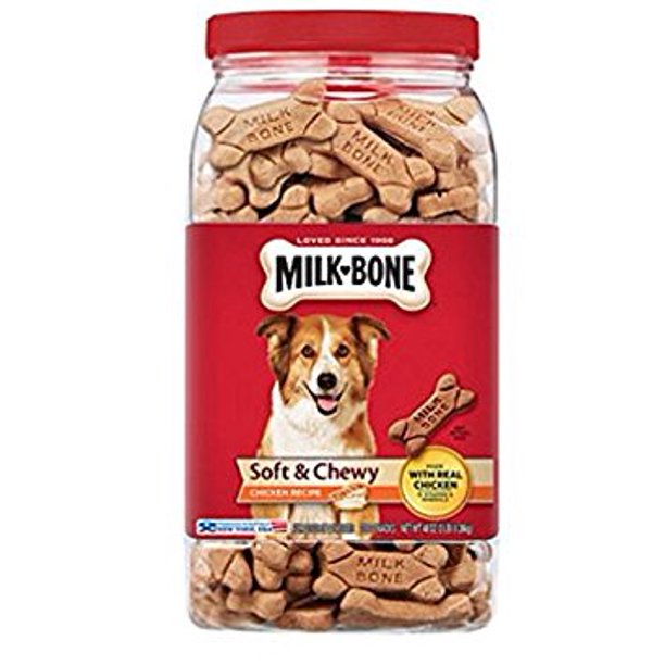 MilkBone Soft & Chewy Chicken Recipe Dog Snacks, 48 Oz.