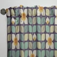 thumbnail image 3 of Designart 'Botanical Retro Pattern Design III' Mid-Century Modern Curtain Panel, 3 of 5