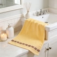 thumbnail image 6 of All Cotton Household Towel, Soft Absorbent Solid Color Large Hand Towel for Men and Women, Elegant Bathroom Decor Gift Set Towel, 29.1"x13.4", AKLJWH, 6 of 8