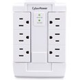 thumbnail image 2 of CyberPower CSB600WS 900 Joules Essential Wall Tap with 6-Outlet Surge Suppressor, 2 of 6