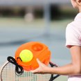thumbnail image 3 of OULII 1Set Tennis Trainer Rebound Ball Orange Plastic Tennis Training Equipment for Practicing, 3 of 8