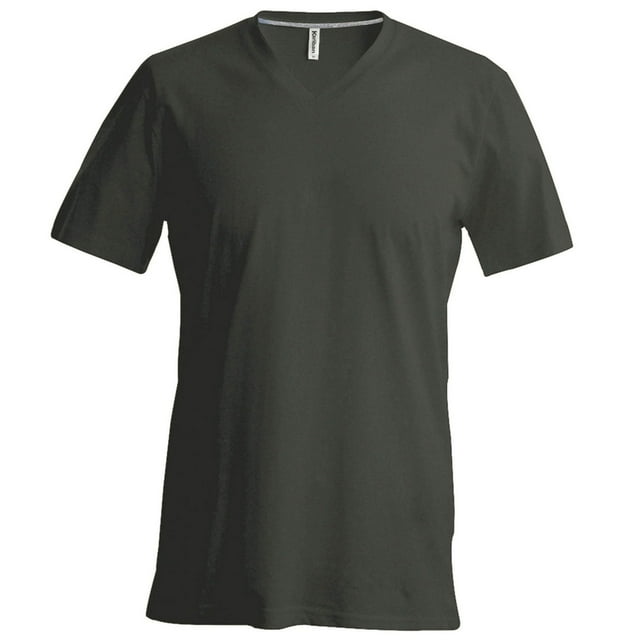 Kariban Mens Manches Courtes V Cou Slim Fit T-Shirt