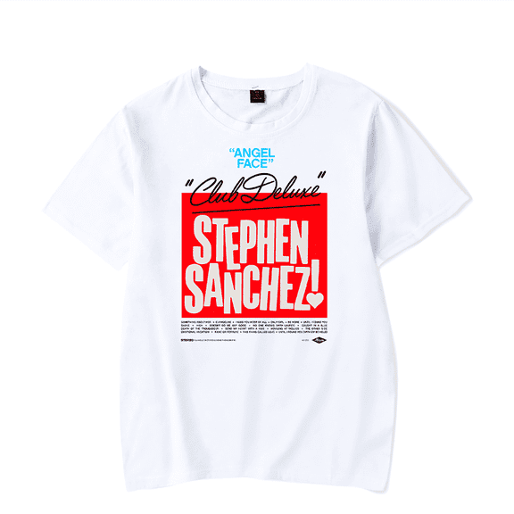 Stephen Sanchez T Shirt Tour Merch Casual Logo T-Shirt New Short Sleeve Men Women Tracklist Top Tee Unisex