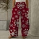thumbnail image 2 of Pantalones sueltos casuales vintage con estampado navideño para mujer Pantalones de pierna ancha casuales Pantalones Fridja  hfkajh100359, 2 of 5