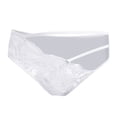 thumbnail image 6 of Women Sexy Floral Lace Mesh Panties Low Rise Hollow Out Transparent Plus Size Underwear High Cut Bikini Panties for Women Size 9 Womens Underwear Bikini Cat High Waist on Clearance M White, 6 of 7