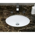 thumbnail image 1 of American Imaginations AI-23053 16.5 in. CSA Oval Undermount Sink Set, White & Chrome Hardware, 1 of 1