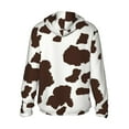 thumbnail image 2 of Picia Brown Cow Women's Men's UPF 50+ Sun Protection Hoodie Shirt Long Sleeve SPF Fishing Outdoor UV Hiking Lightweight Shirts-Medium, 2 of 9