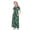 Green-05, variant on Ugoldhm Girls Short Sleeve Maxi Dress with Pockets - Printed Casual Summer Shirt Dress for 4-13 Years