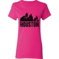 thumbnail image 3 of Inktastic Houston Skyline Grunge Women's T-Shirt, 3 of 5