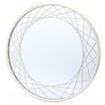 thumbnail image 4 of LuxenHome Silver Metal Frame Round Accent Wall Mirror, 4 of 8