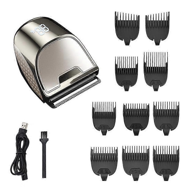 Electric Hair Clipper Rechargeable Cordless Electric Hair Cutter Trimmer Shortcut Man Pro Self-Haircut Kit Beard Shaver Hair Clippers with Comb