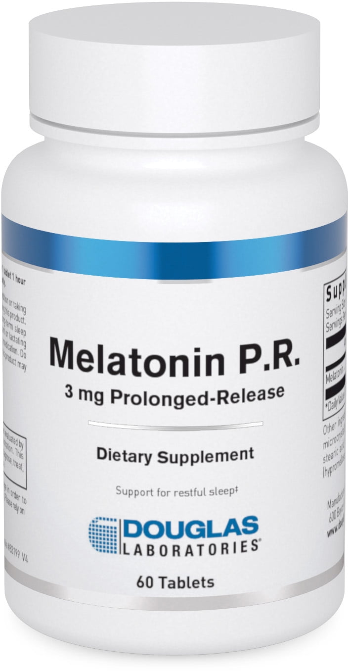 Douglas Laboratories Melatonin P.R. | 3 mg Prolonged-Release Melatonin to Support Sleep/Wake Cycles* | 60 Tablets