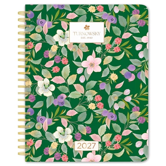 House of Turnowsky Official 2027 6 X 7.75 Inch Weekly Desk Planner Foil Stamped Cover, (Paperback)