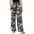 thumbnail image 5 of Women's Printed Drawstring Waist Pants with Side Pockets Casual Relaxed Fit, 5 of 6