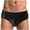 Mens Underwear Black, variant on Mens Underwear Trendy High-Cut Mid Waisted Silk Briefs Casual Solid Stretchy Comfort Support Basic Brief