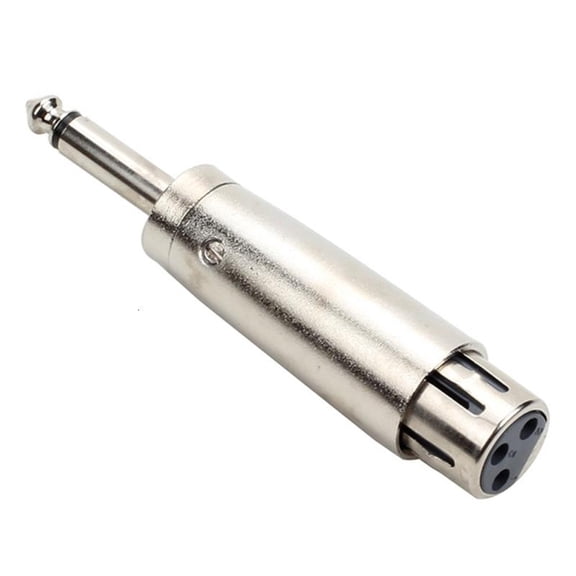 ANXPTIME Sound Adapter with 1/4inch 6.35mm Mono Male Plug Input 3Pin Female Output