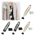 thumbnail image 2 of 1pcs Clip And Go Phone Strap with Zipper Pouch,Crossbody Adjustable Chain Lanyard with PU Leather Wallet for All Phones, 2 of 8