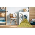thumbnail image 2 of Ahgly Company Tapis Rond Lavable en Machine Intérieur Transitionnel Jaune Banane, 6 Pieds Rond, 2 of 7