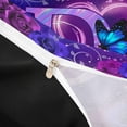 thumbnail image 4 of meiyoeat Colorful Neon Monogram D Twin Duvet Cover,Purple Flower Initial Print Twin Bedding For Girl,Black Reversible,2-Piece,1 Duvet Cover and 1 Pillowcase, 4 of 6