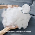 thumbnail image 5 of Sleep Zone 85gsm Luxury Plush Solid Microfiber Comforter Set, All Season Ultra Soft Bedding, Queen Flint Stone Gray, 5 of 10