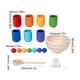 thumbnail image 4 of Bolas de arcoíris en tazas, juguetes de aprendizaje para bebés para aprender a clasificar y contar colores, 4 of 8