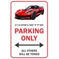 thumbnail image 1 of Panneau en aluminium Corvette (C7) Parc de Stationnement Seulement, 1 of 2