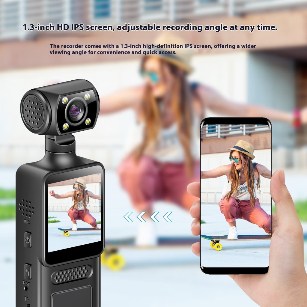 WINDLAND 4K Vlogging Camera Handheld Video Camcorder Stabilization 180 Degree Rotatable