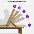 thumbnail image 5 of PURPLE LEAF Oversize Outdoor Chaise Lounge Set of 2, Patio Wicker Poolside Chairs with Adjustable Backrest, Aluminum Sun Loungers for Garden, Backyard, Poolside ，Light Brown, 5 of 8