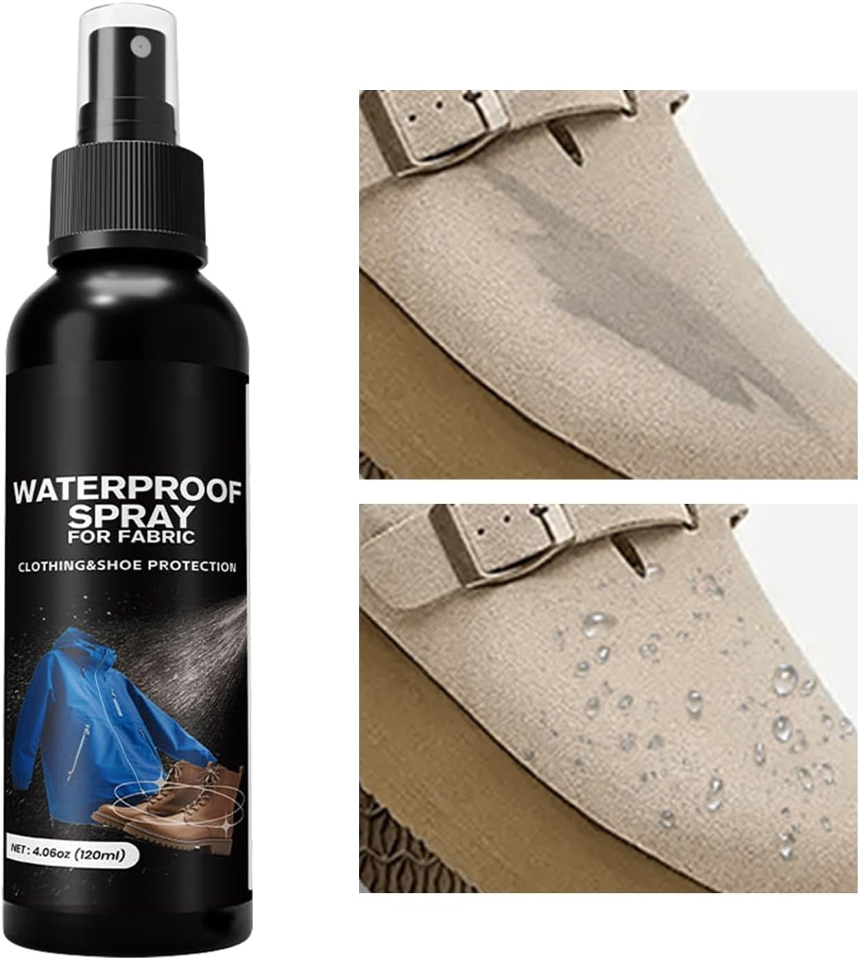 Impermeabilisant Chaussure Spray Imperméabilisant Kaps Protector - Hydrofuge Pour Chaussures Cuir Et Tissu - Sans Fluor Ni PFC Imprégnant Cuir Tissu