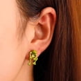 thumbnail image 4 of Xihbxyly Juego de Pendientes de Aleación con Forma de Rana, Joyería de Circonita Cúbica, Accesorios para Bodas, Material Hipoalergénico, Regalo de Navidad (1 Par), 4 of 7