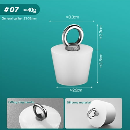 

Floor Drain Floor Drain Cover Solid Silicone Anti Odour Plug for Kitchen Bathroom Toilet Sink Sewer