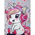 thumbnail image 4 of WIBACKER 3-12Y Girls 2 PCS Short Sleeve Pajamas Set Kids Unicorn Summer Sleepwear Toddler Girls Pjs Jammies, 4 of 12