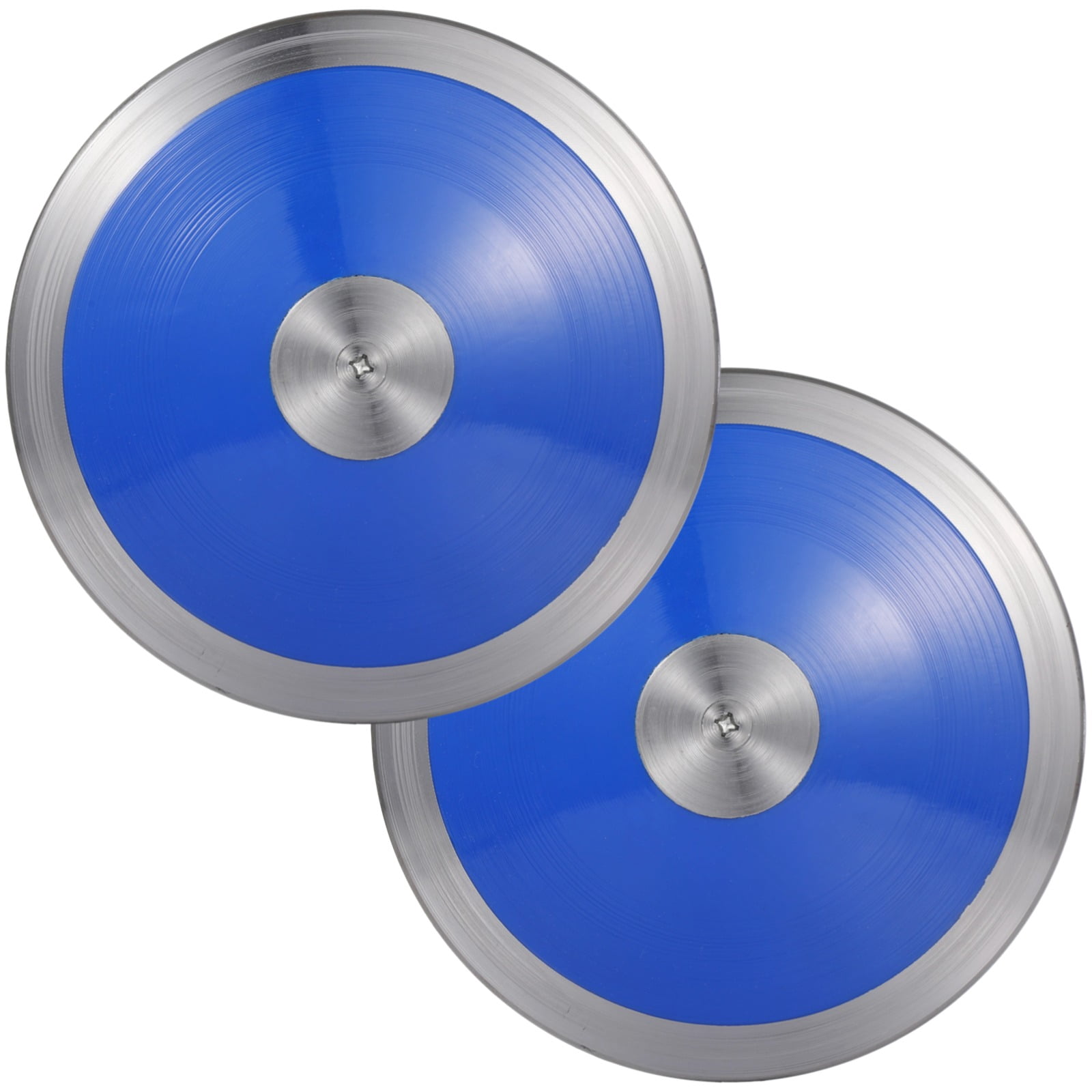 2 PCS 1.6 Kg Sports Training Discus, Track and Field Discus for High Schoolers, Nylon-Iron Built, Easy-to-Grip Anti-Slip Finish, Sports Practice Discus