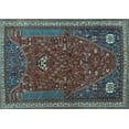 thumbnail image 1 of Ahgly Company Indoor Rectangle Persian Light Blue Traditional Area Rugs, 3' x 5', 1 of 4