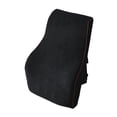 thumbnail image 2 of MERIGLARE Back Cushion Back Rest Car Seat Lightweight Breathable Support Pillow Velvet Black, 2 of 9