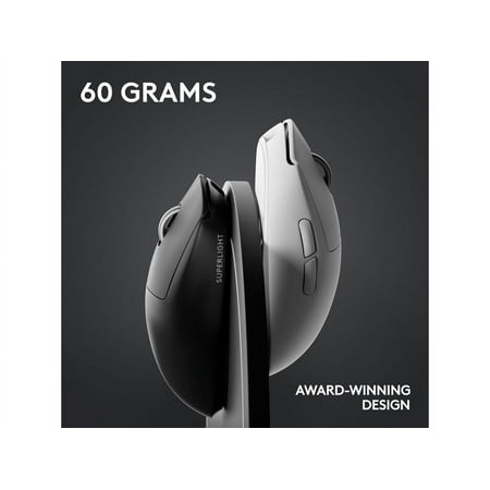 Logitech - G PRO X SUPERLIGHT 2 LIGHTSPEED Lightweight Wireless Optical Gaming Mouse with HERO 32K DPI Sensor - Black