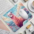 thumbnail image 2 of Alpaca Square Desk Pad Mouse Mat Gaming Mousepad, 8.3x9.8 Inch, Non-Slip Rubber Bottom, Printed, Suitable for Office and Gaming, 2 of 6