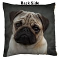 thumbnail image 2 of GCKG Animal Pillowcase, Portrait of Beautiful Pug Puppy Reversible Mermaid Sequin Pillow Case Home Decor Cushion Cover 20x20 inches, 2 of 3