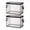 Z-007-2, variant on 1 Pack Large Clear Thick Plastic Storage Box with Hinged Lid, Heavy-Duty Durable High Capacity Organizer, Perfect for Home, Camping, Travel, Attic and Moving
