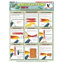Basic Fly Tying Guide (Bass Bugs and Buggers) #3 - Waterproof Reference to 18 Easy to Follow Fly Tying Diagrams | Portable & Built to Last | Double-Sided & Easy to Read