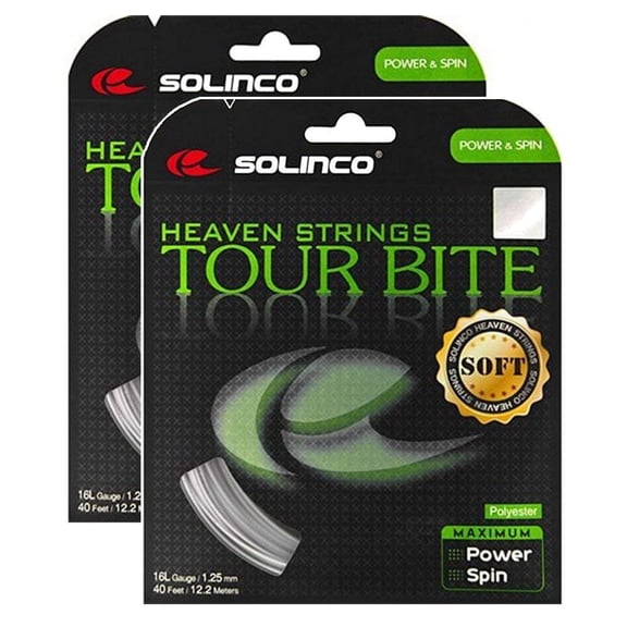 Solinco Tour Bite 16g 1.30 Tennis String - 2 Packs