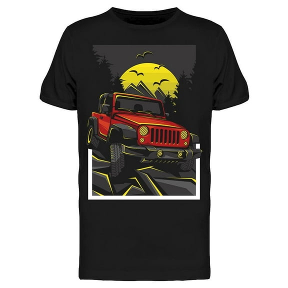 Cool Off-road Car Design T-Shirt Men -Image by Shutterstock, Male XX-Large