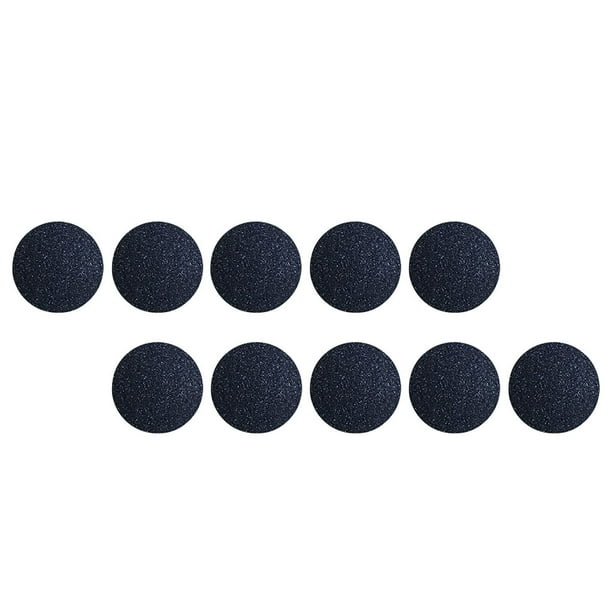 Minnieouse 10 piezas de pulidor eléctrico profesional para pies, removedor recargable de piel muerta, cabezal de repuesto ligero resistente al desgaste Cuidado de los pies Negro Minnieouse CE013592-01