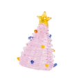 thumbnail image 4 of Adorno de árbol de Navidad de vidrio, estatua, escena, exhibición, accesorio, artesanía, regalo, escultura para rosa, 4 of 9