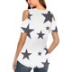 thumbnail image 4 of Camisas de Manga Corta para las Mujeres de Verano Sexy Frío Hombro Suéter Blusa Cuello en V Sólido, Ligero para Diario, 4 of 9