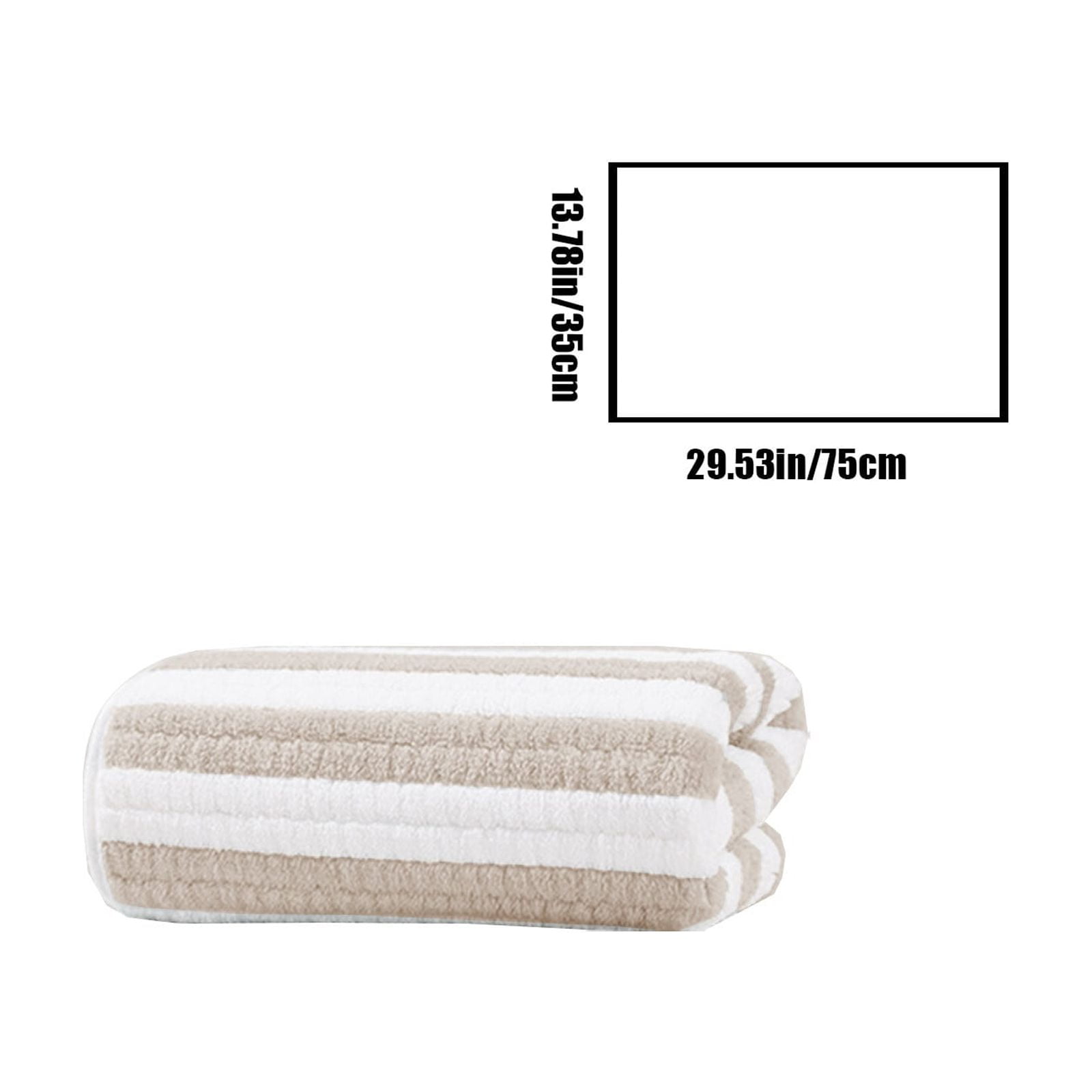 Face Towels Set Soft Absorbent Quick Dry Stripe Washcloth Plush Durable Gentle Skin Friendly, High Absorbency Easy Care Multipurpose, for Bathroom Home Travel Gym Spa for Adults Women Men