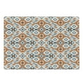 thumbnail image 1 of Ethnic Cutting Board, Folkloric Pattern with Zigzags and Geometrical Details Design Repetition, Decorative Tempered Glass Cutting and Serving Board, in 3 Sizes, by Ambesonne, 1 of 2